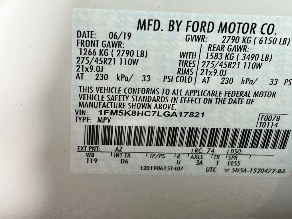2020 Ford Explorer Platinum