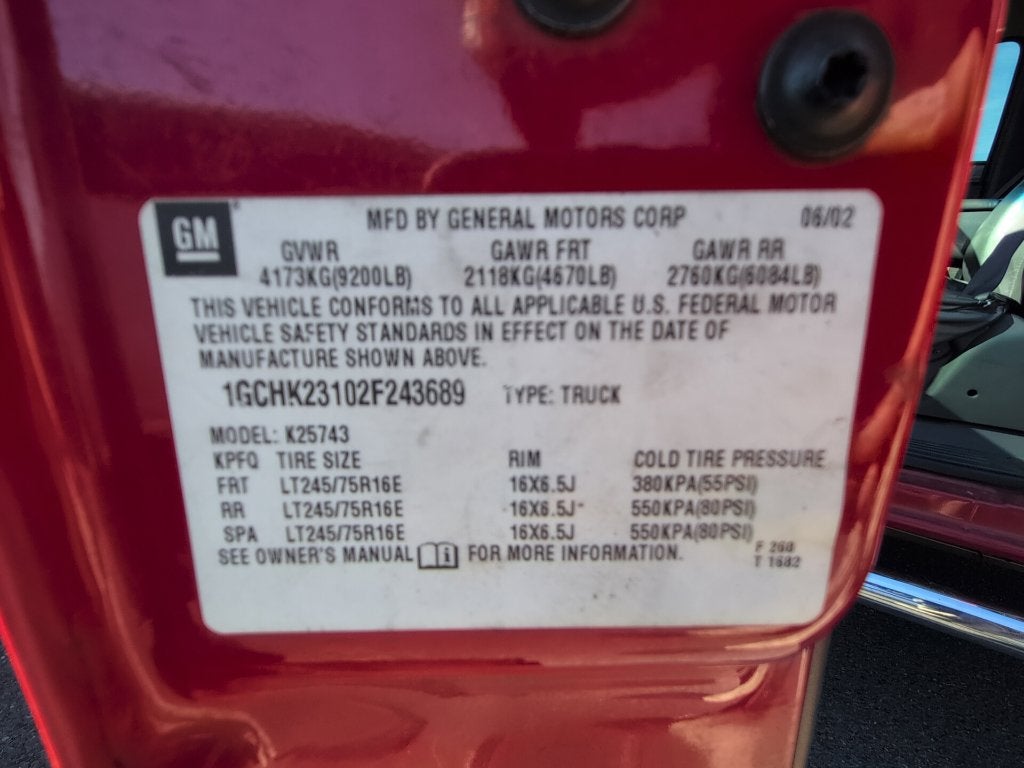 2002 Chevrolet Silverado 2500HD LS