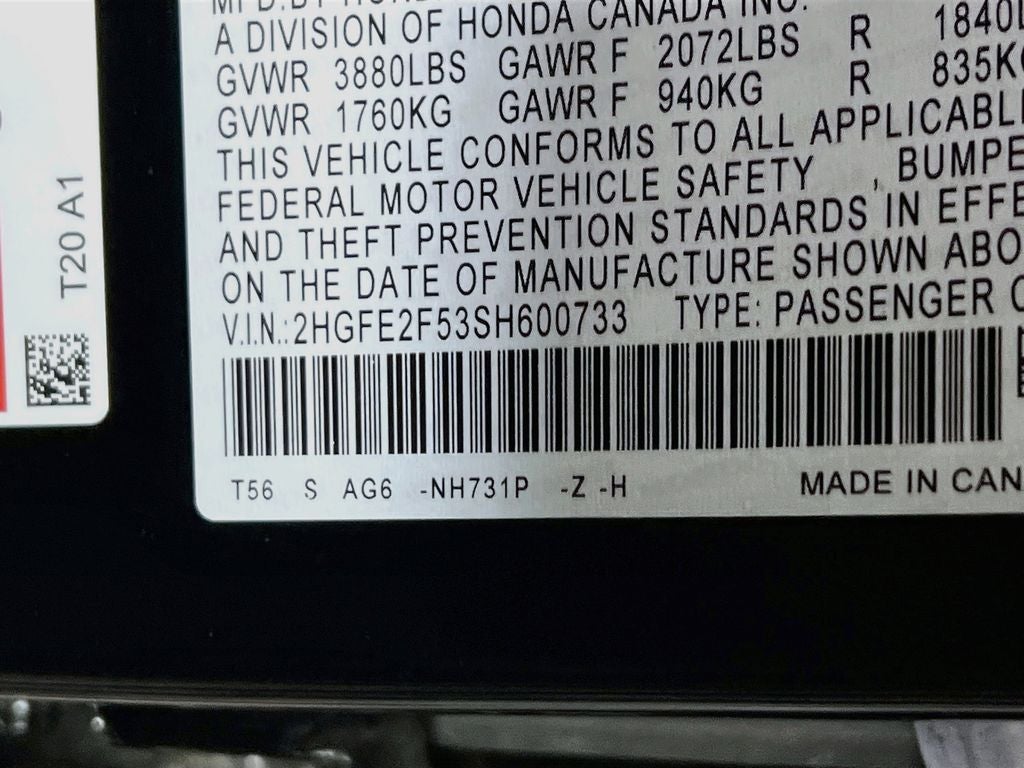 2025 Honda Civic Sport