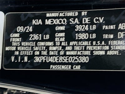 2025 Kia K4 EX