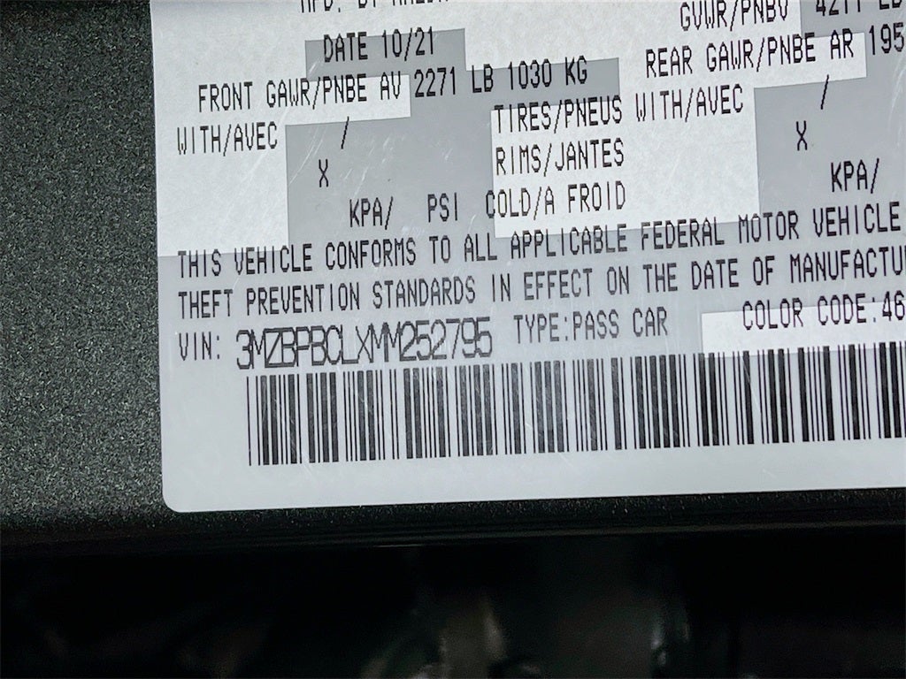 2021 Mazda Mazda3 Preferred