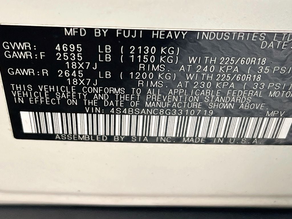 2016 Subaru Outback 2.5i Limited