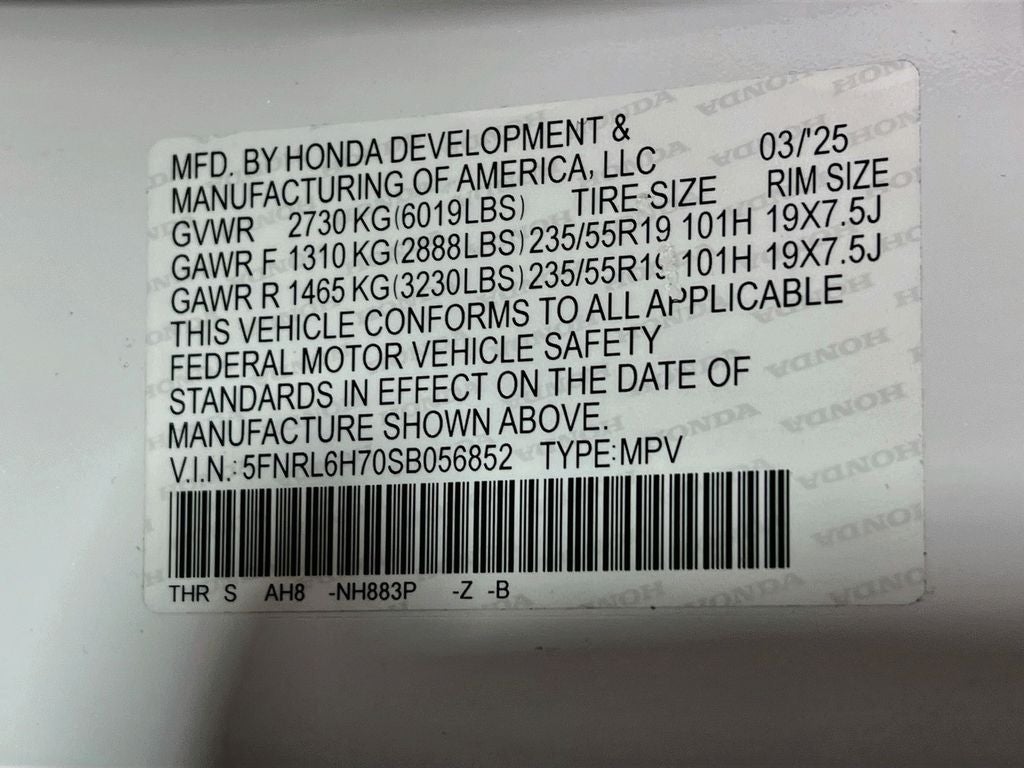2025 Honda Odyssey Sport-L