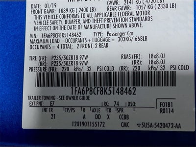 2019 Ford Mustang GT