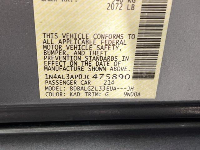 2018 Nissan Altima 2.5 S