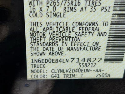 2020 Nissan Frontier PRO-4X