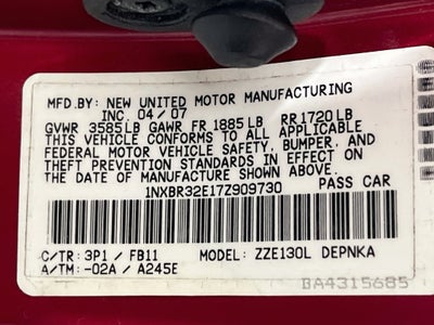 2007 Toyota Corolla LE