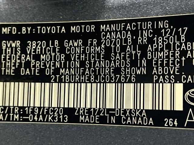 2018 Toyota Corolla SE