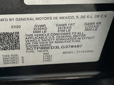 2020 GMC Sierra 1500 SLE