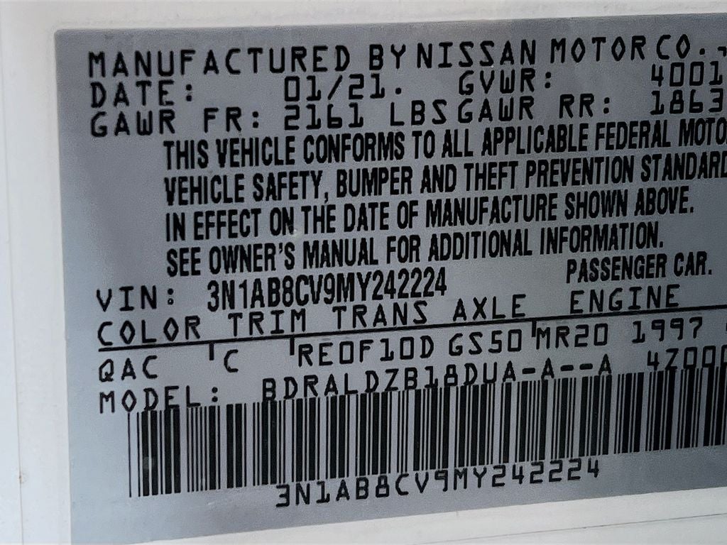 2021 Nissan Sentra SV