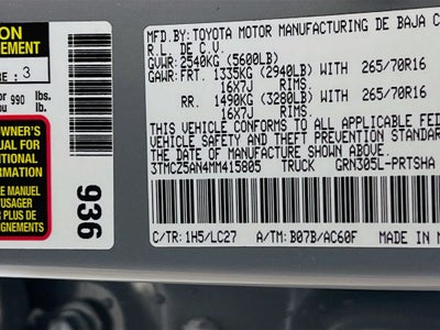 2021 Toyota Tacoma TRD Off-Road V6