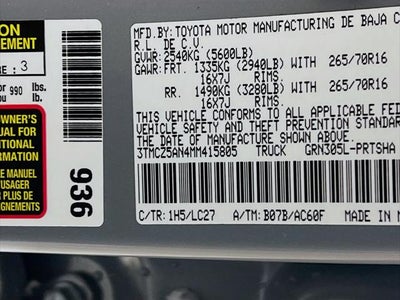 2021 Toyota Tacoma TRD Off-Road V6