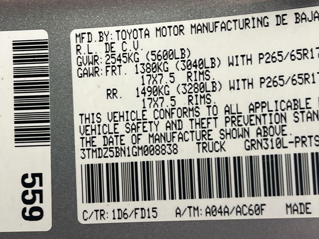 2016 Toyota Tacoma TRD Sport V6