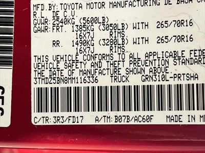 2021 Toyota Tacoma TRD Off-Road V6