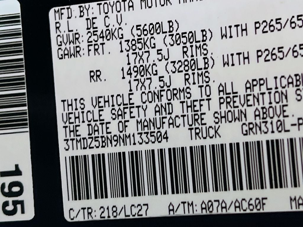 2022 Toyota Tacoma TRD Sport V6