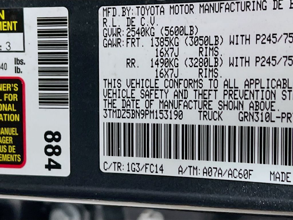 2023 Toyota Tacoma SR5 V6