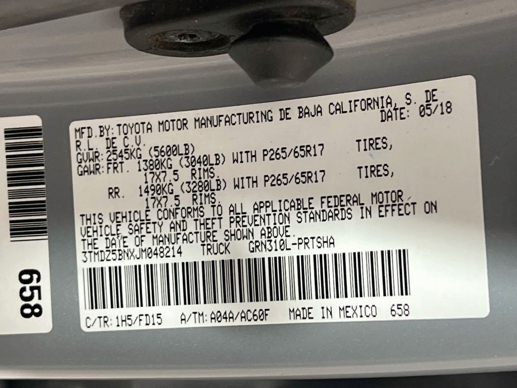 2018 Toyota Tacoma TRD Sport V6