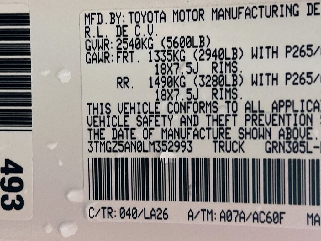 2020 Toyota Tacoma Limited V6