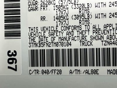 2026 Toyota Tacoma SR5