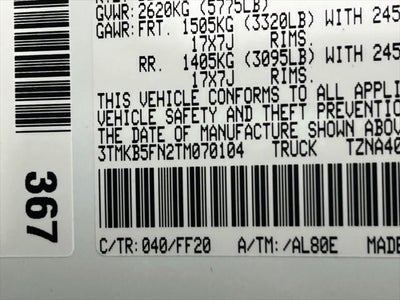 2026 Toyota Tacoma SR5