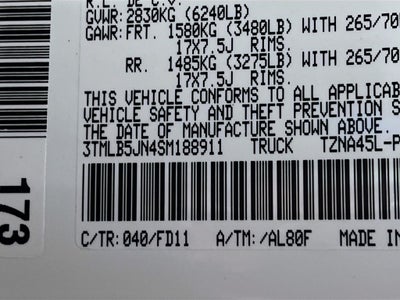 2025 Toyota Tacoma TRD Off-Road