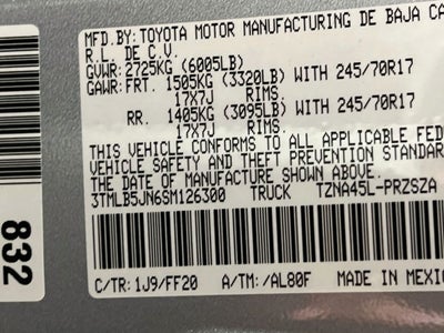 2025 Toyota Tacoma SR5