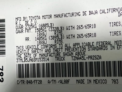 2025 Toyota Tacoma SR5