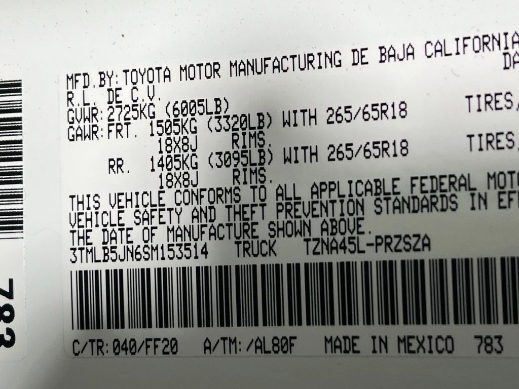 2025 Toyota Tacoma SR5