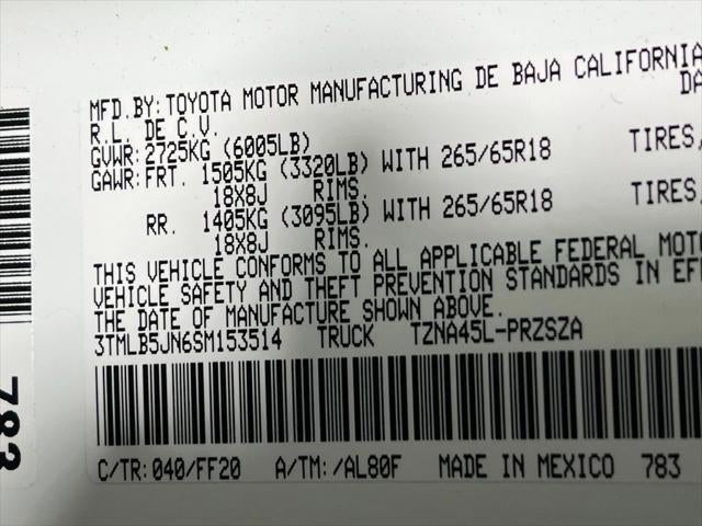 2025 Toyota Tacoma SR5