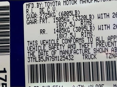 2025 Toyota Tacoma TRD Sport