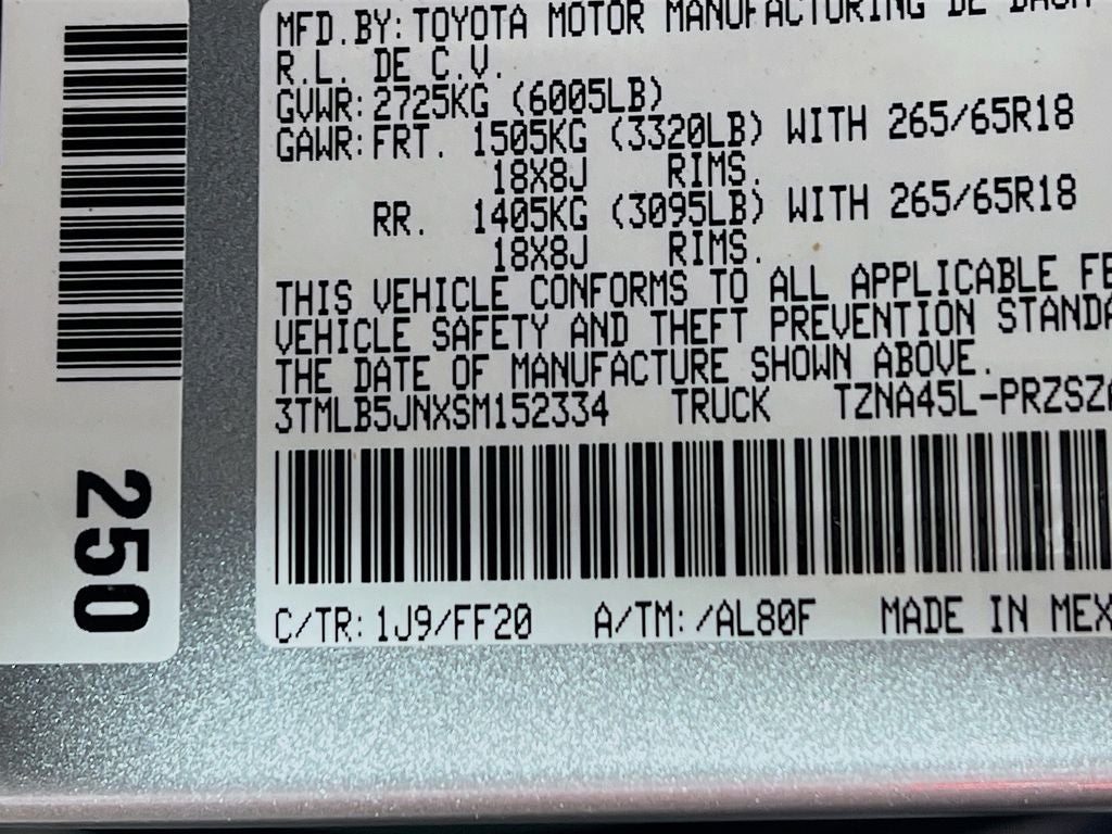 2025 Toyota Tacoma SR5