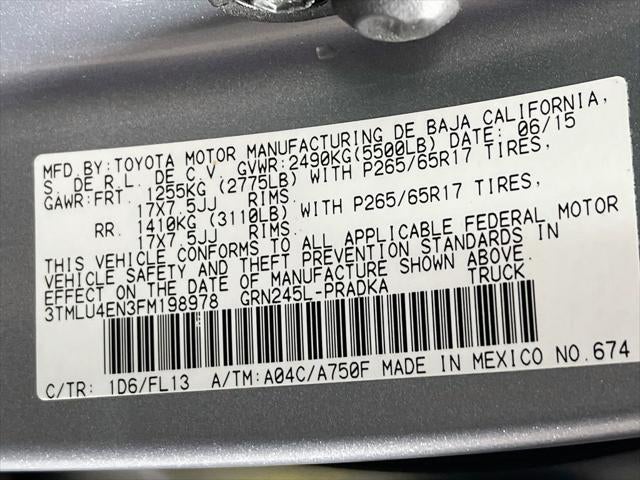 2015 Toyota Tacoma Base V6