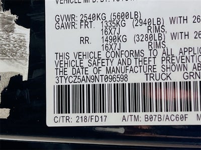 2022 Toyota Tacoma TRD Off-Road V6