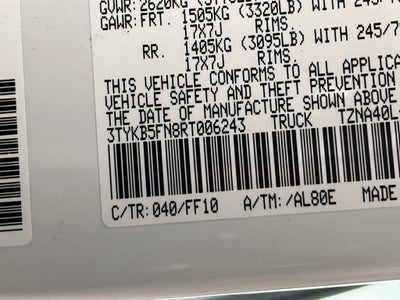 2024 Toyota Tacoma SR5