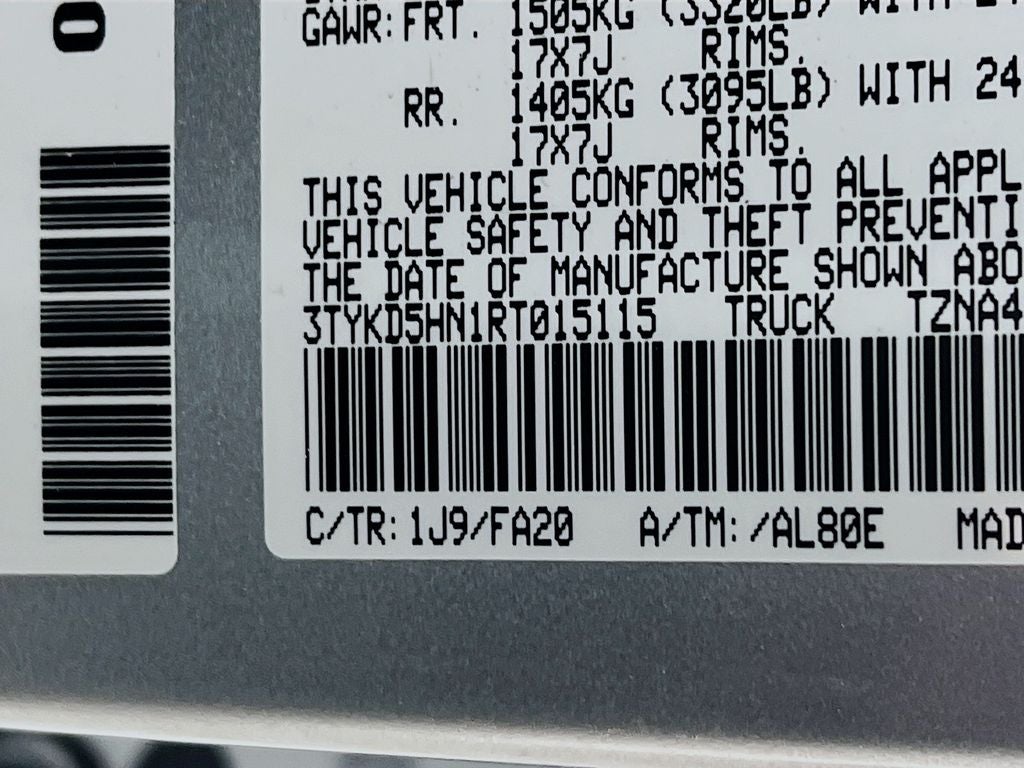 2024 Toyota Tacoma SR