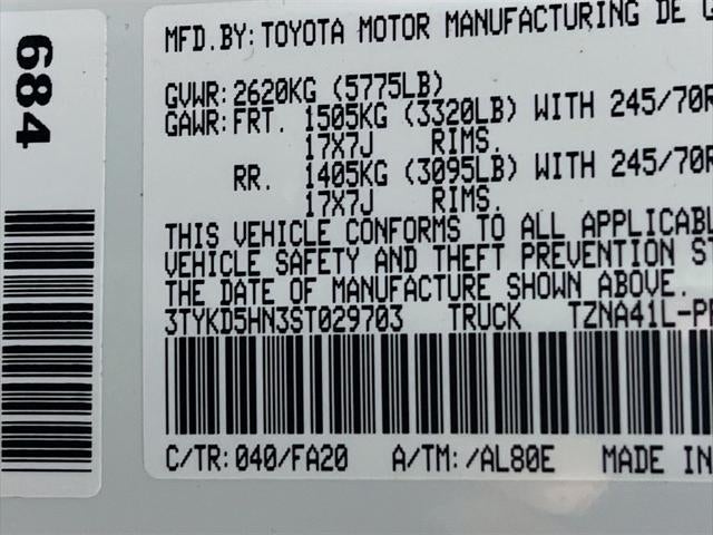2025 Toyota Tacoma SR