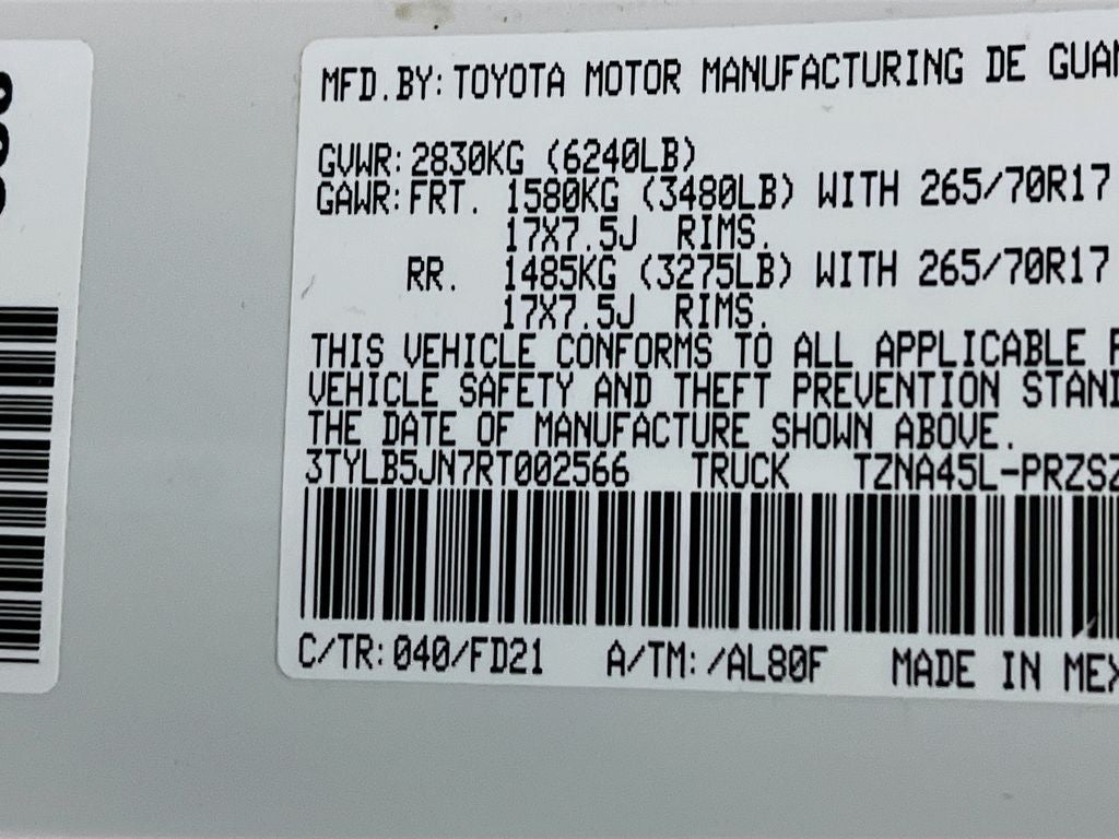 2024 Toyota Tacoma SR5