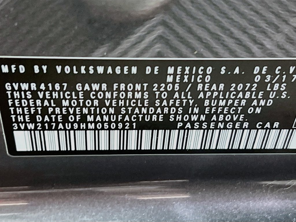 2017 Volkswagen Golf TSI SEL 4-Door