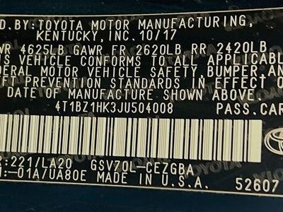 2018 Toyota Camry XLE