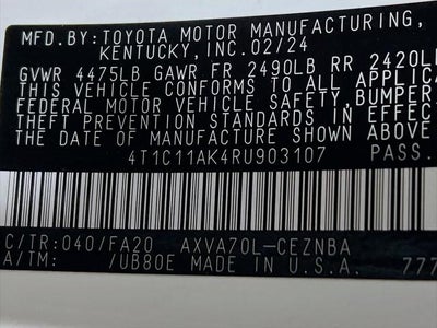 2024 Toyota Camry LE