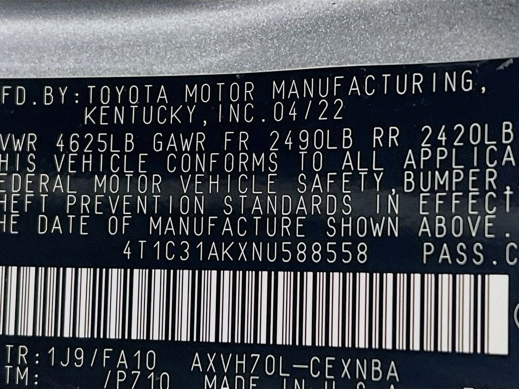 2022 Toyota Camry Hybrid LE