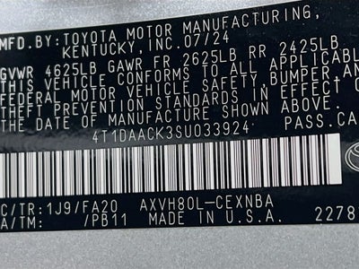 2025 Toyota Camry LE