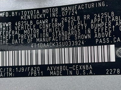 2025 Toyota Camry LE