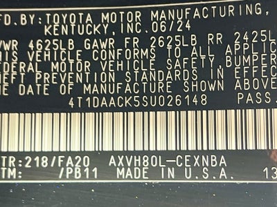 2025 Toyota Camry LE