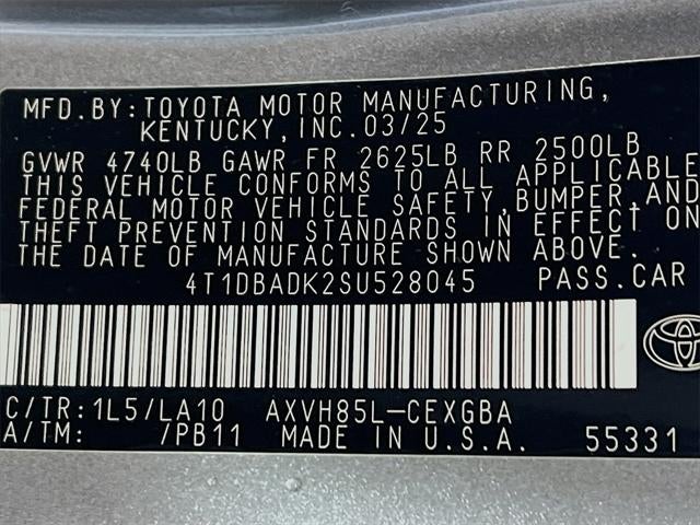 2025 Toyota Camry XLE