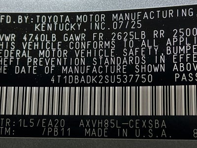 2025 Toyota Camry SE