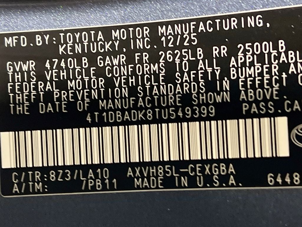 2026 Toyota Camry XLE