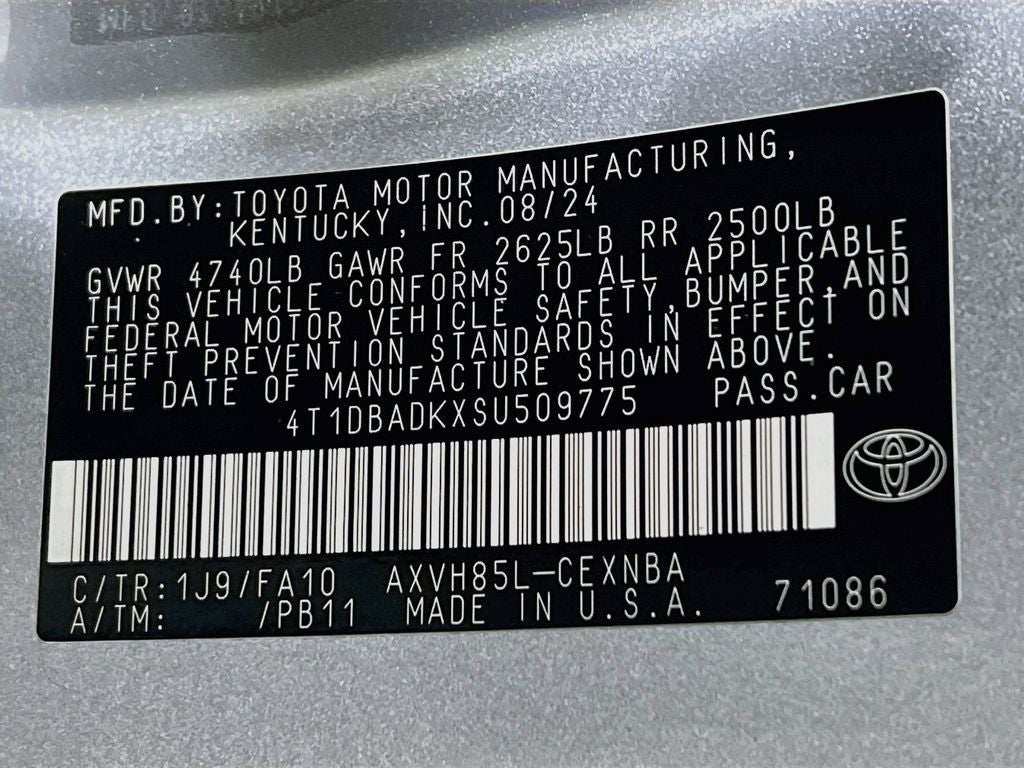2025 Toyota Camry LE