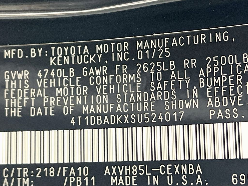2025 Toyota Camry LE
