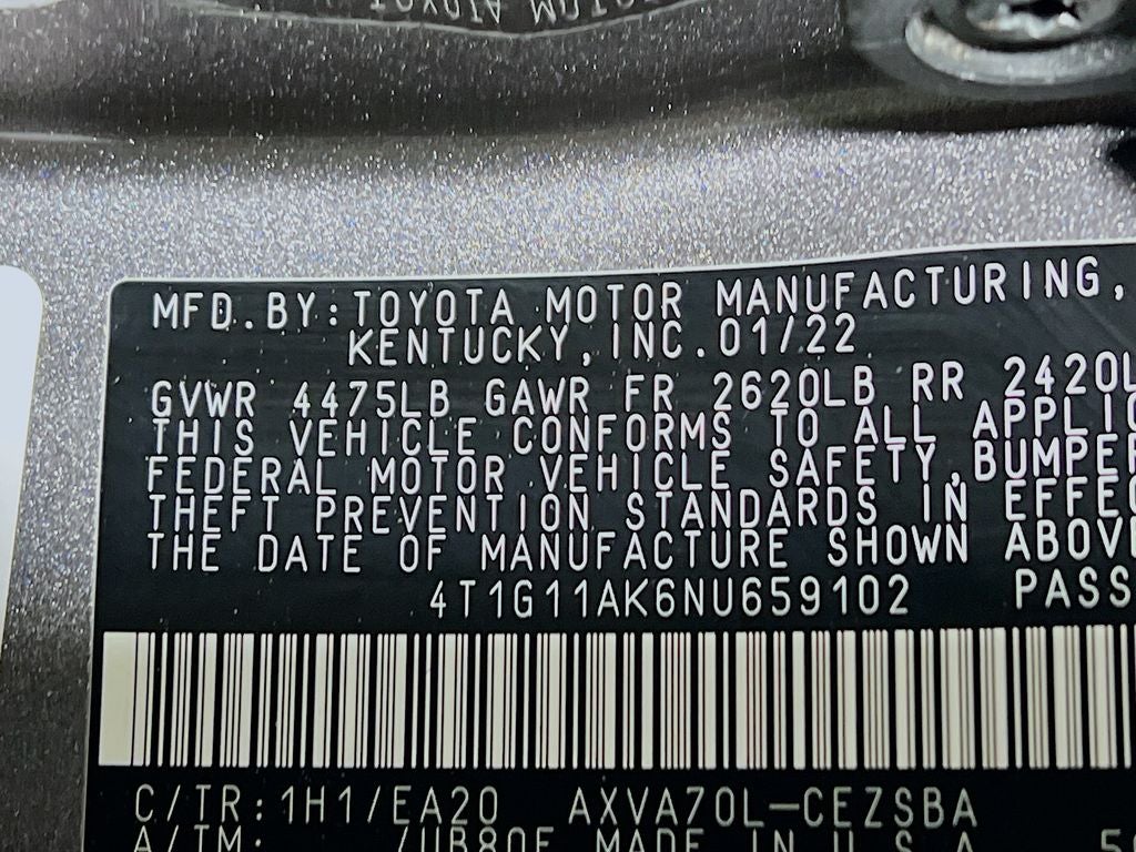 2022 Toyota Camry SE
